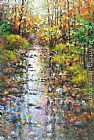 Ioan Popei Mountain River painting